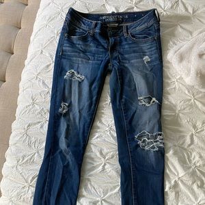 American Eagle Super Stretch Ripped Jeggings